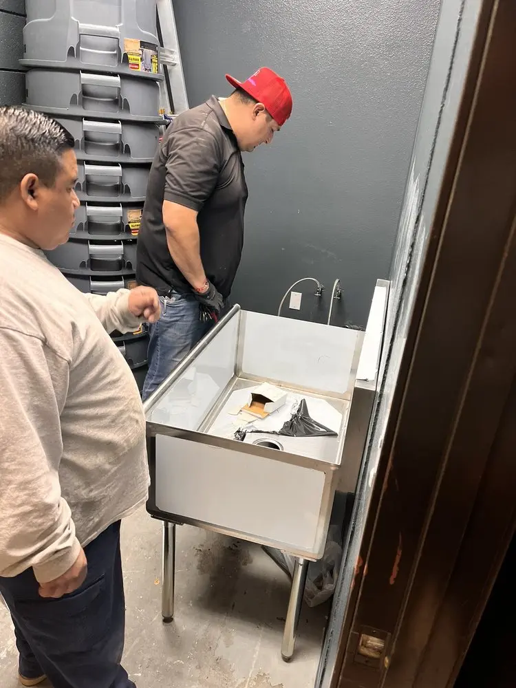 Commercial plumbing and sink installation in De Queen